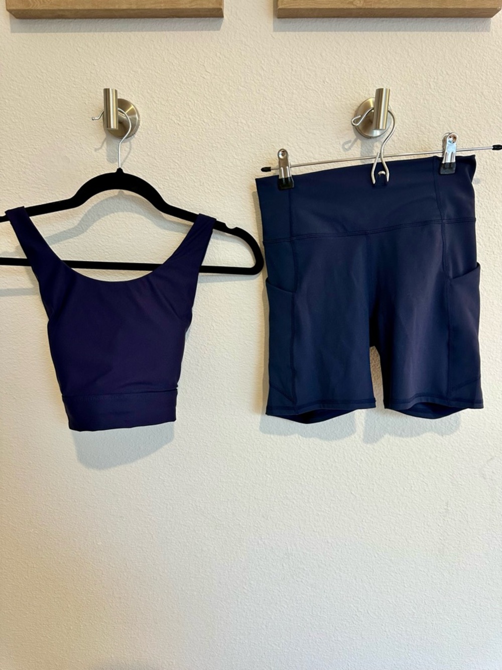 Fabletics Navy Blue Athletic Bike Shorts